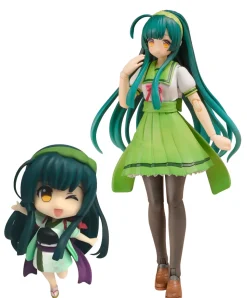 Plafia Tohoku Zunko/Zundamon Project Tohoku Zunko 1/12 Scale Plastic Model Kit Mini Figure Included Set
