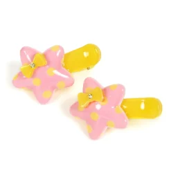 Polka Dot Star Clip Set