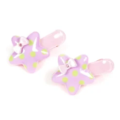 Polka Dot Star Clip Set