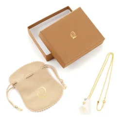 Q-pot. Petit Ghost Sheets Necklace / White Veil Charm / Q Hatchet Charm Set