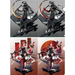 Quiz RPG: The World of Mystic Wiz / Ashura: Vermilion Edge A4 Clear File Set