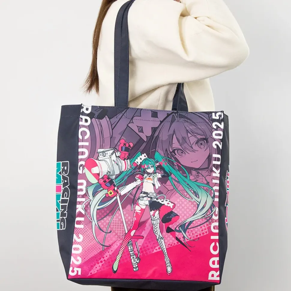 Racing Miku 2025 Gusseted Tote Bag Key Visual 1 Ver.