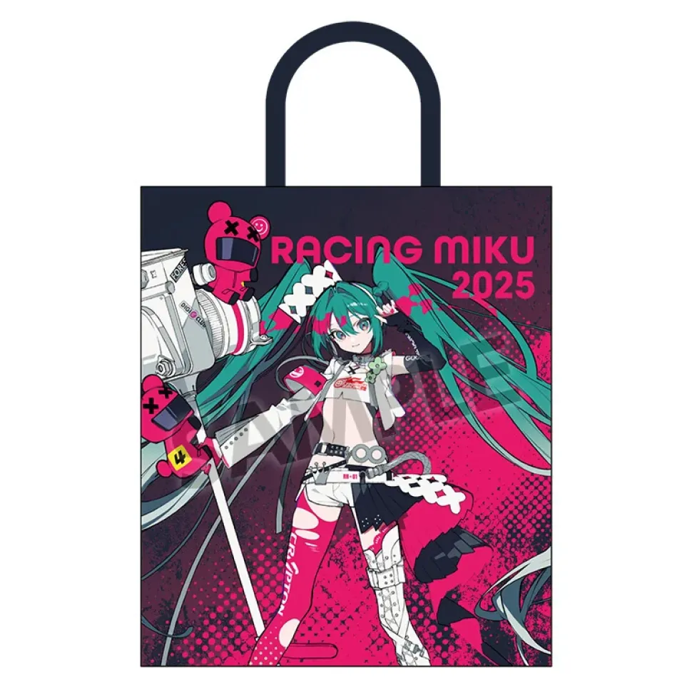 Racing Miku 2025 Gusseted Tote Bag Key Visual 1 Ver.