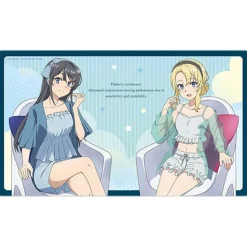 Rascal Does Not Dream of a Knapsack Kid Rubber Mat Mai Sakurajima & Nodoka Toyohama: Loungewear Ver.