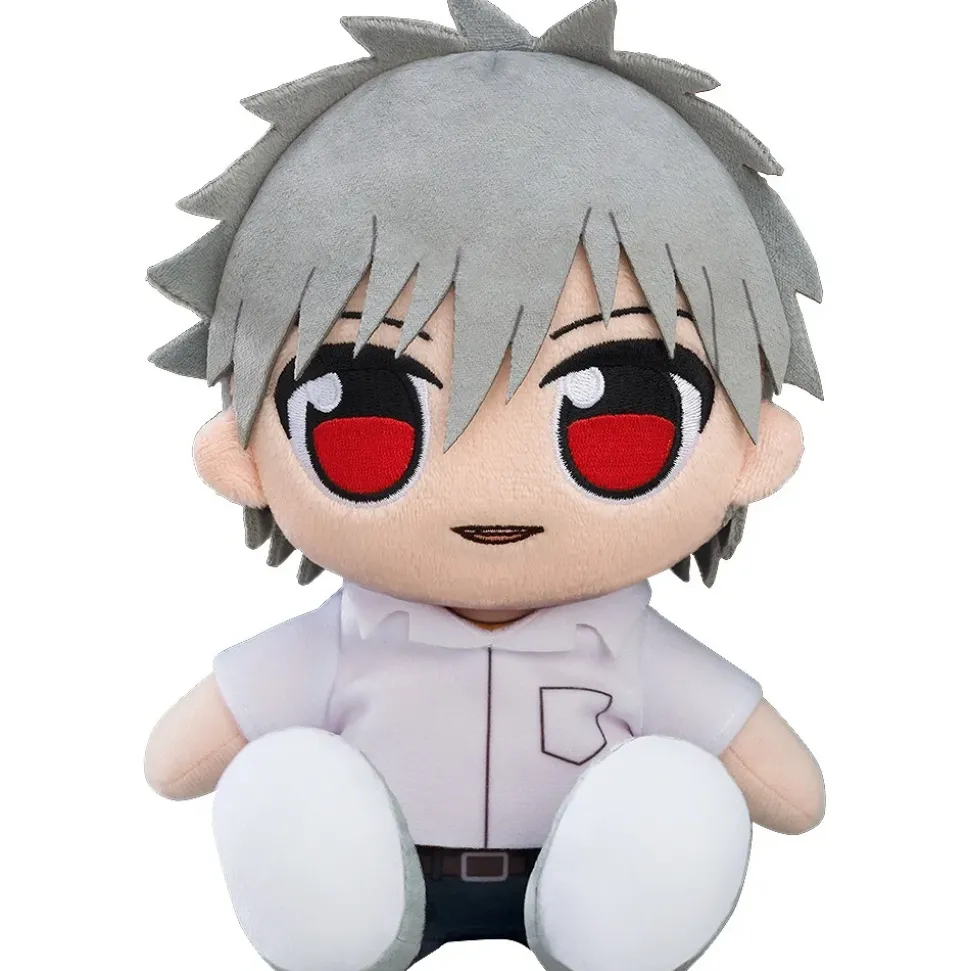 Rebuild of Evangelion Kuripan Plushie Rei Ayanami: Long (Long Hair: White Plugsuit) / Asuka Shikinami Langley (Jersey & Casquette Cap) / Kaworu Nagisa: School Uniform Ver.