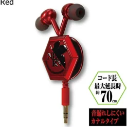 Rebuild of Evangelion NERV Logo Diecut Reel Stereo Earphones