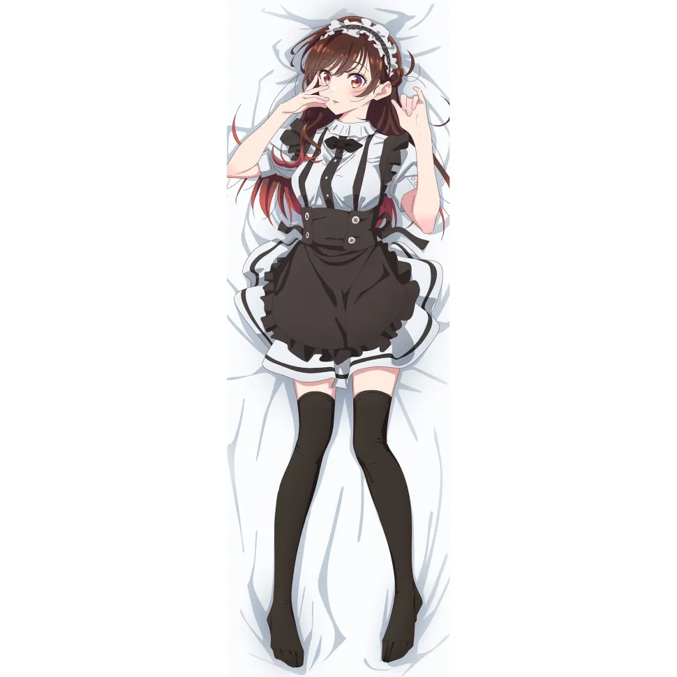 Rent-A-Girlfriend Season 3 Dakimakura Pillow Cover Chizuru Mizuhara: Kimono & Maid Ver.