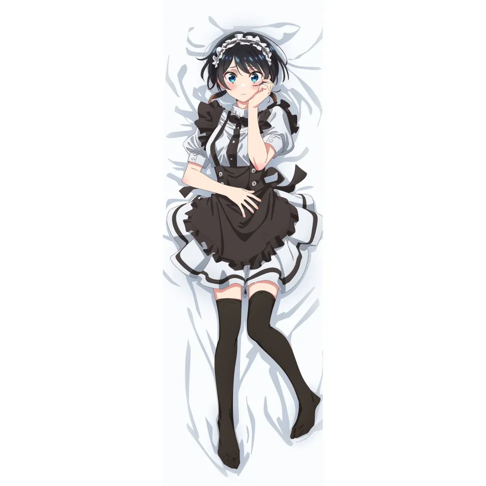 Rent-A-Girlfriend Season 3 Dakimakura Pillow Cover Ruka Sarashina: Kimono & Maid Ver.