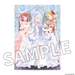 Re:ZERO -Starting Life in Another World- A3-Sized Clear Poster Wedding Ver.