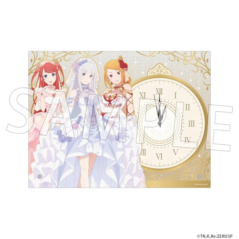 Re:ZERO -Starting Life in Another World- Acrylic Clock Wedding Ver.