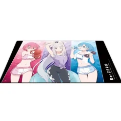 Re:Zero -Starting Life in Another World- Character Rubber Mat Emilia & Rem & Ram