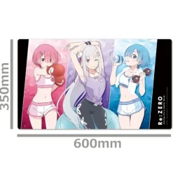 Re:Zero -Starting Life in Another World- Character Rubber Mat Emilia & Rem & Ram