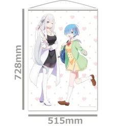 Re:Zero -Starting Life in Another World- B2 Tapestry Emilia & Rem Ver. 2