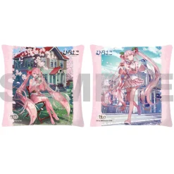 Sakura Miku x Hirohako Hirosaki Square Cushion
