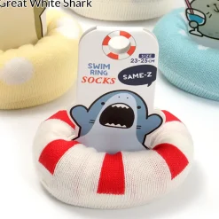 Same-Z Swim Ring Shark Socks