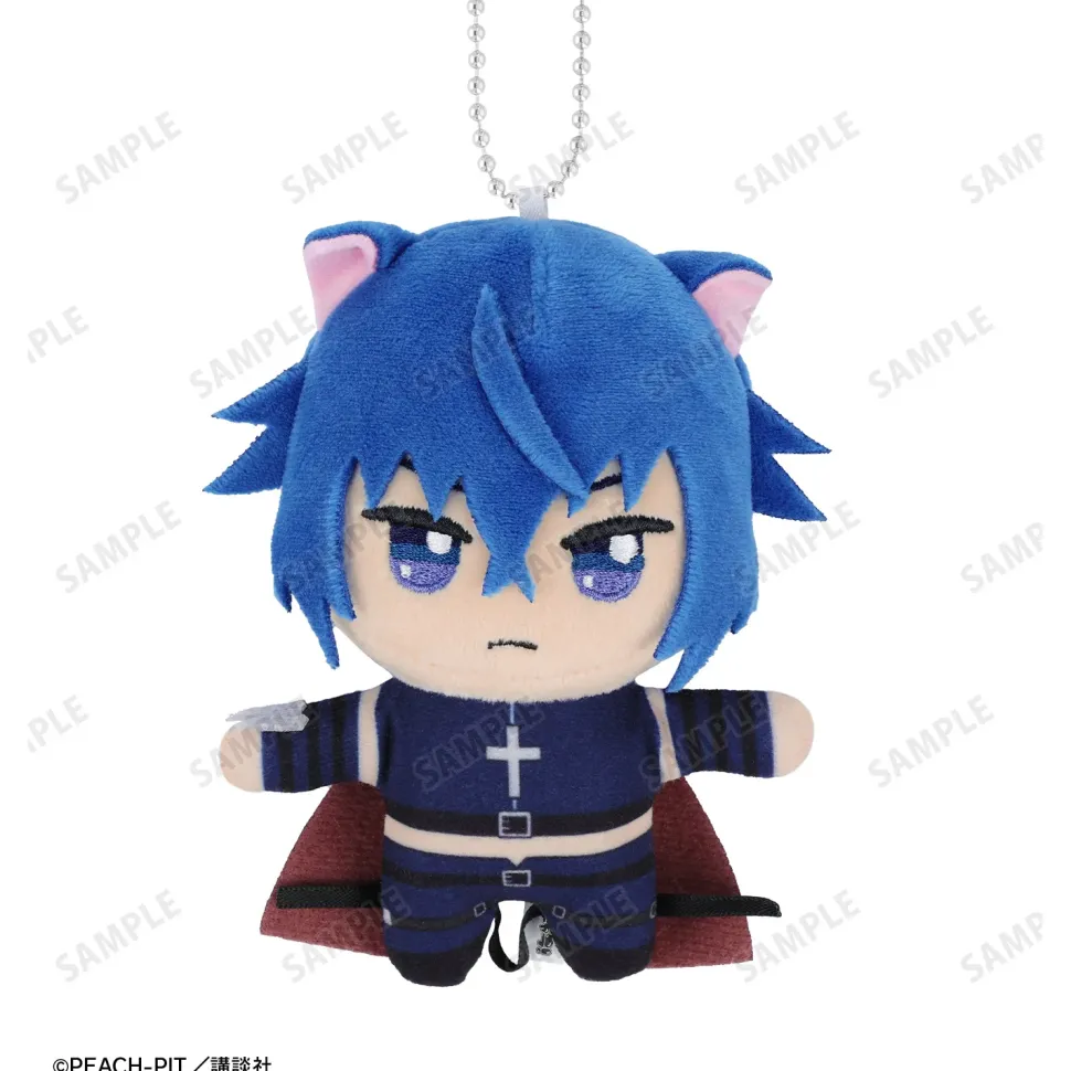 Shugo Chara! Chokonto! Plushie Mascot Amulet Heart & Black Lynx Set