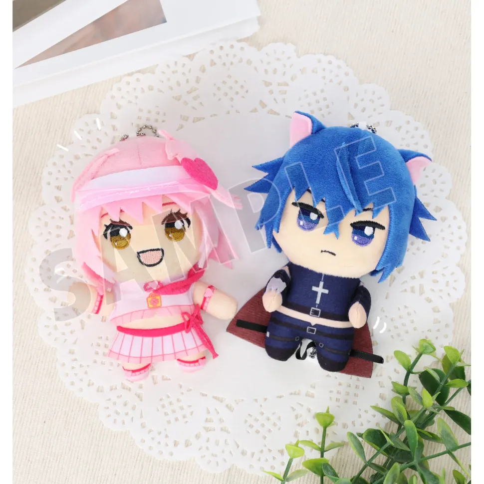 Shugo Chara! Chokonto! Plushie Mascot Amulet Heart & Black Lynx Set