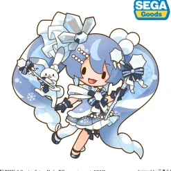 Snow Miku 2025 Fuwapuchi Dodeka Jumbo Plushie
