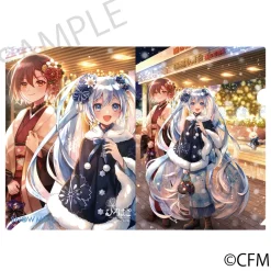 Snow Miku x Hirohako Clear File Folder Hakodate Art by Kimidori Hana