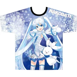 Snow Miku x Hirohako Full Graphic T-Shirt (Art by KEI)