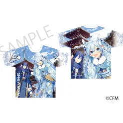 Snow Miku x Hirohako Full Graphic T-shirt Hirosaki Art by Yuuki Suzu