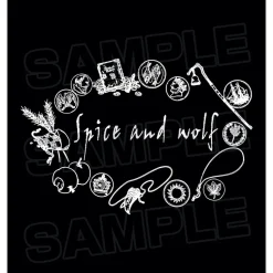 Spice and Wolf Line Art Big Zipper Tote Bag