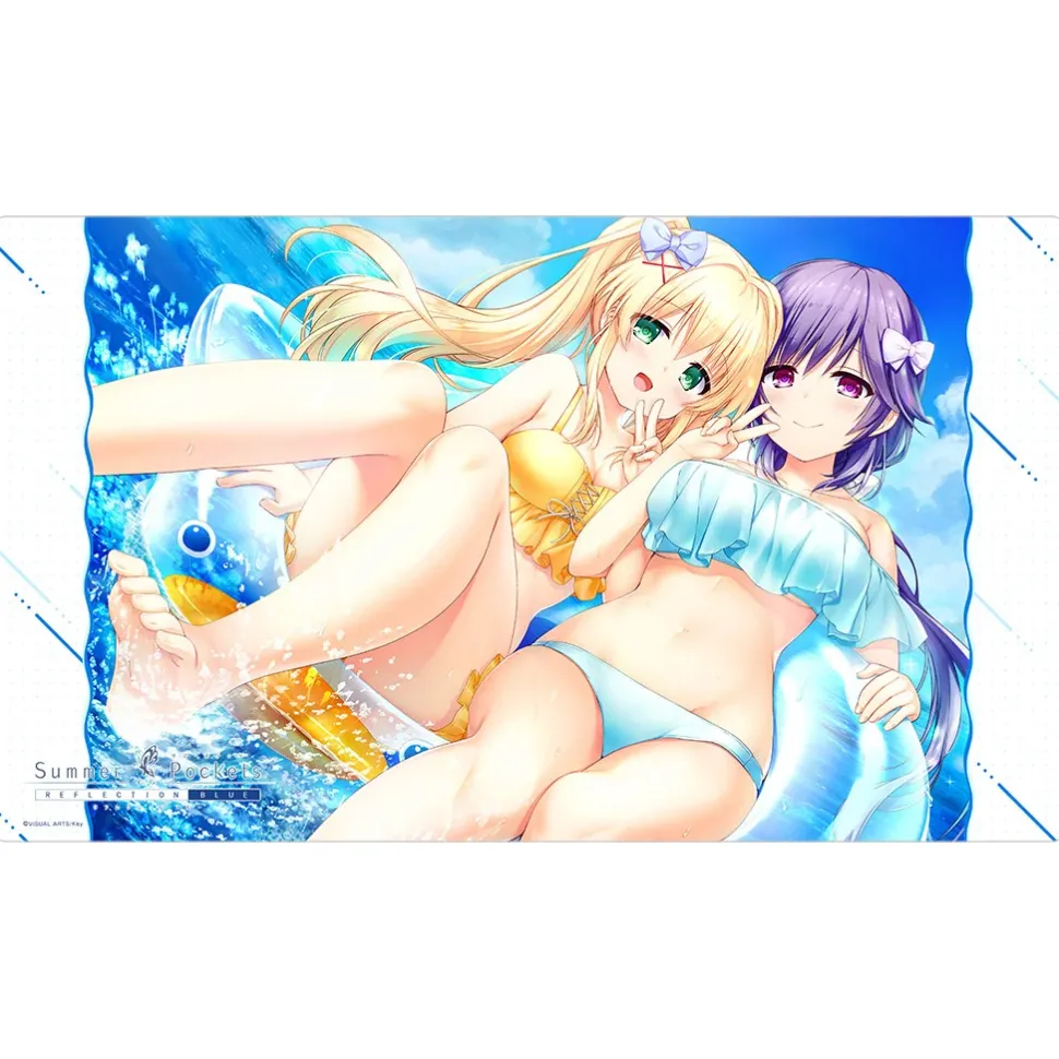 Summer Pockets Reflection Blue Rubber Mat Tsumugi Wenders & Shizuku Mizuori: Swimsuit Ver. (Re-run)