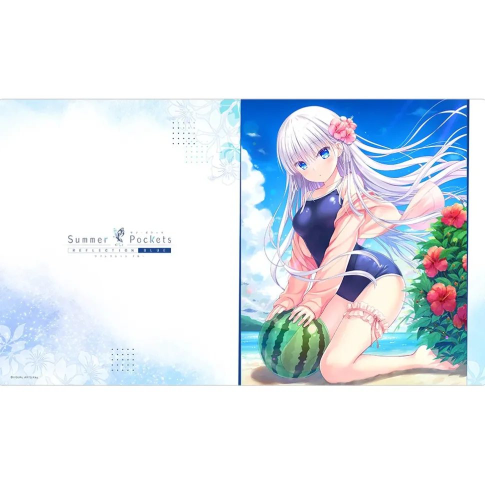 Summer Pockets Reflection Blue Rubber Mat Shiroha Naruse: Beach Ver. (Re-run)
