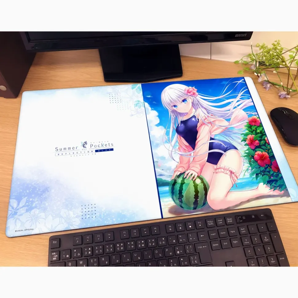 Summer Pockets Reflection Blue Rubber Mat Shiroha Naruse: Beach Ver. (Re-run)