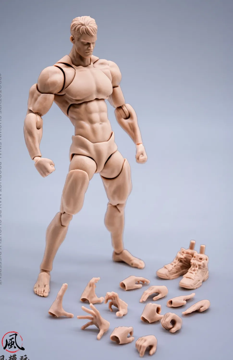 Super Action Male Body: White Edition 1/12 Scale Action Figure