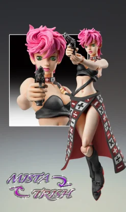 Super Action Statue JoJo's Bizarre Adventure Part 5 Trish Una Ver. Black