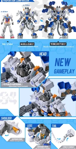 Super-Maneuver Armored Walker C.A.T-04 Zhen 1/60 Scale Plastic Model Kit