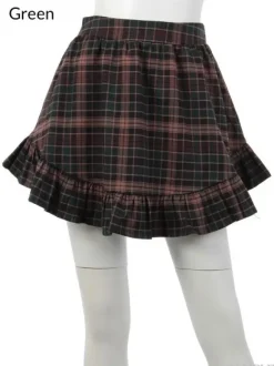 Swankiss MiMi Check Pattern Skirt