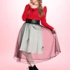 Swankiss Rose & Heart Leopard Print Skirt