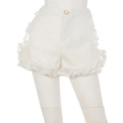 Swankiss Ruffled Organdy Shorts