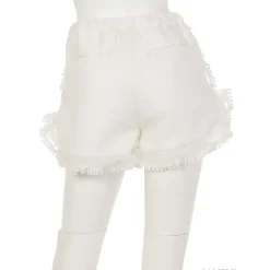 Swankiss Ruffled Organdy Shorts