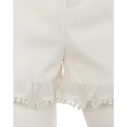 Swankiss Ruffled Organdy Shorts