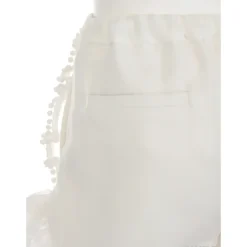 Swankiss Ruffled Organdy Shorts