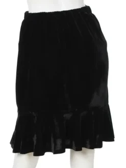 Swankiss Velour Bonbon Tight Skirt