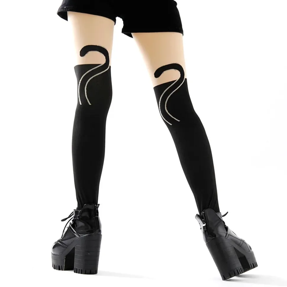 Takeuchi Color Animal Fake Thigh-High Tights