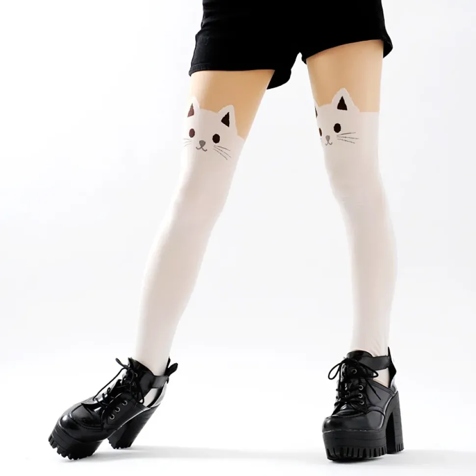 Takeuchi Color Animal Fake Thigh-High Tights