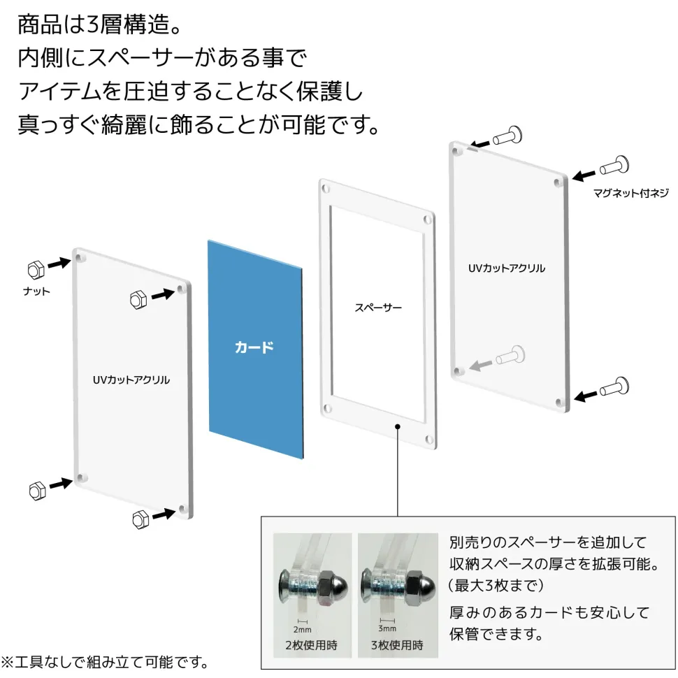 The Case 99 Magnetic Display Case: Chocolate Sticker Size S (Set of 5)
