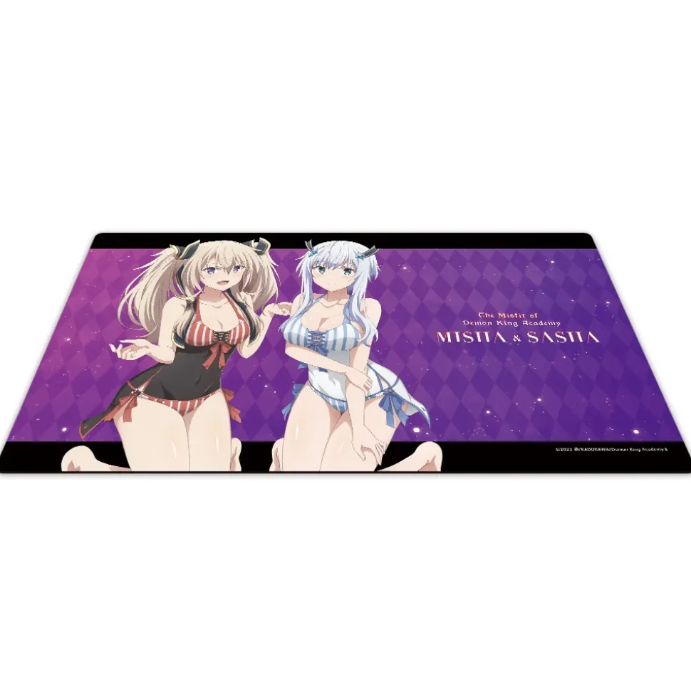 The Misfit of Demon King Academy Season 2 Character Rubber Mat Misha & Sasha A