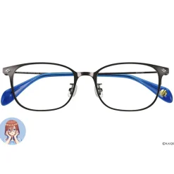 The Quintessential Quintuplets Specials2 Glass Frame w/ Original Eyeglass Case & Cleaning Cloth Set Miku Nakano Model