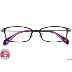 The Quintessential Quintuplets Specials2 Glass Frame w/ Original Eyeglass Case & Cleaning Cloth Set Nino Nakano Model