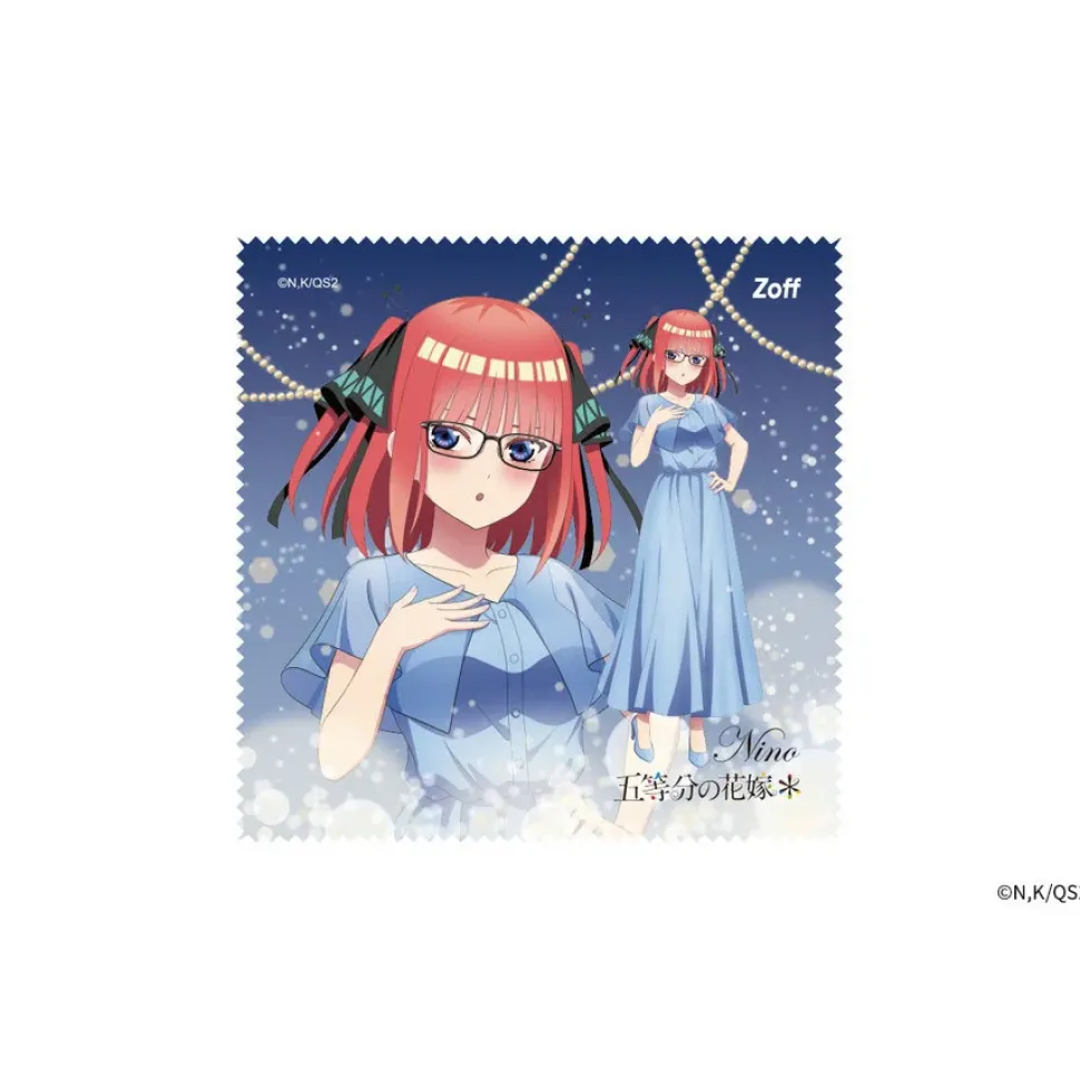 The Quintessential Quintuplets Specials2 Glass Frame w/ Original Eyeglass Case & Cleaning Cloth Set Nino Nakano Model