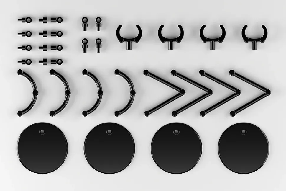 The Simple Stand Mini x4 Black (for Small Figures & Chibi Figures)