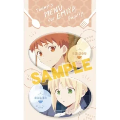 Today's Menu for Emiya Family Pair Pin Badge Set Collection