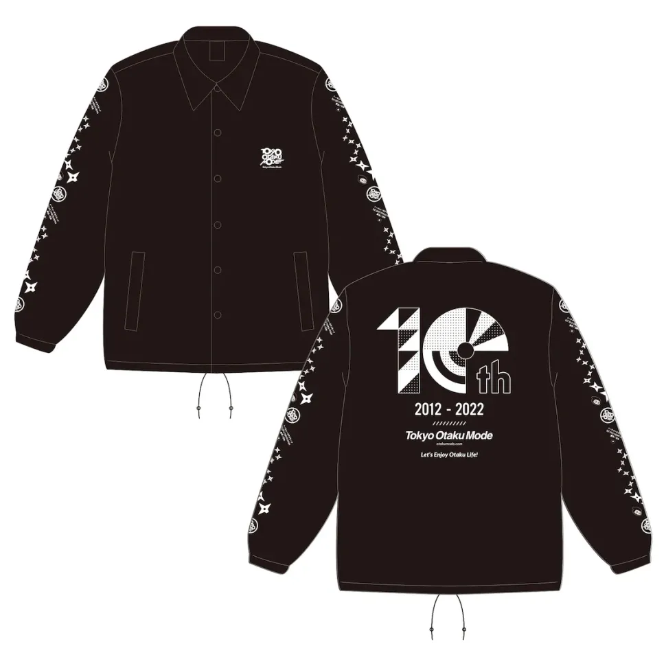 Tokyo Otaku Mode 10th Anniversary Coach Jacket Black