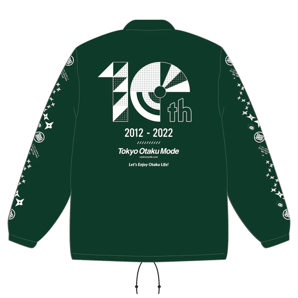 Tokyo Otaku Mode 10th Anniversary Coach Jacket Ivy Green